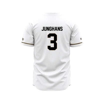 Wake Forest - NCAA Baseball : Alex Junghans - White Jersey-1