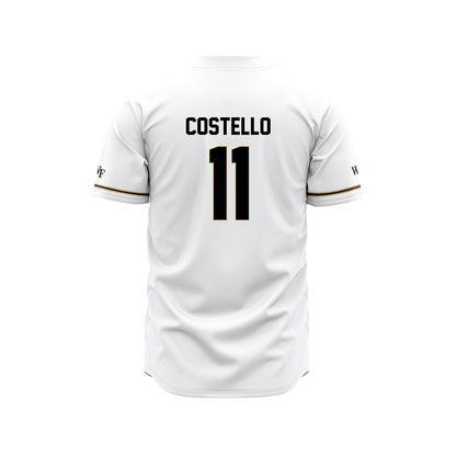 Wake Forest - NCAA Baseball : Luke Costello - White Jersey-1