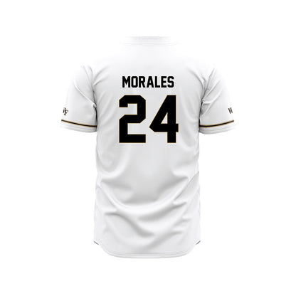 Wake Forest - NCAA Baseball : Antonio Morales - White Jersey