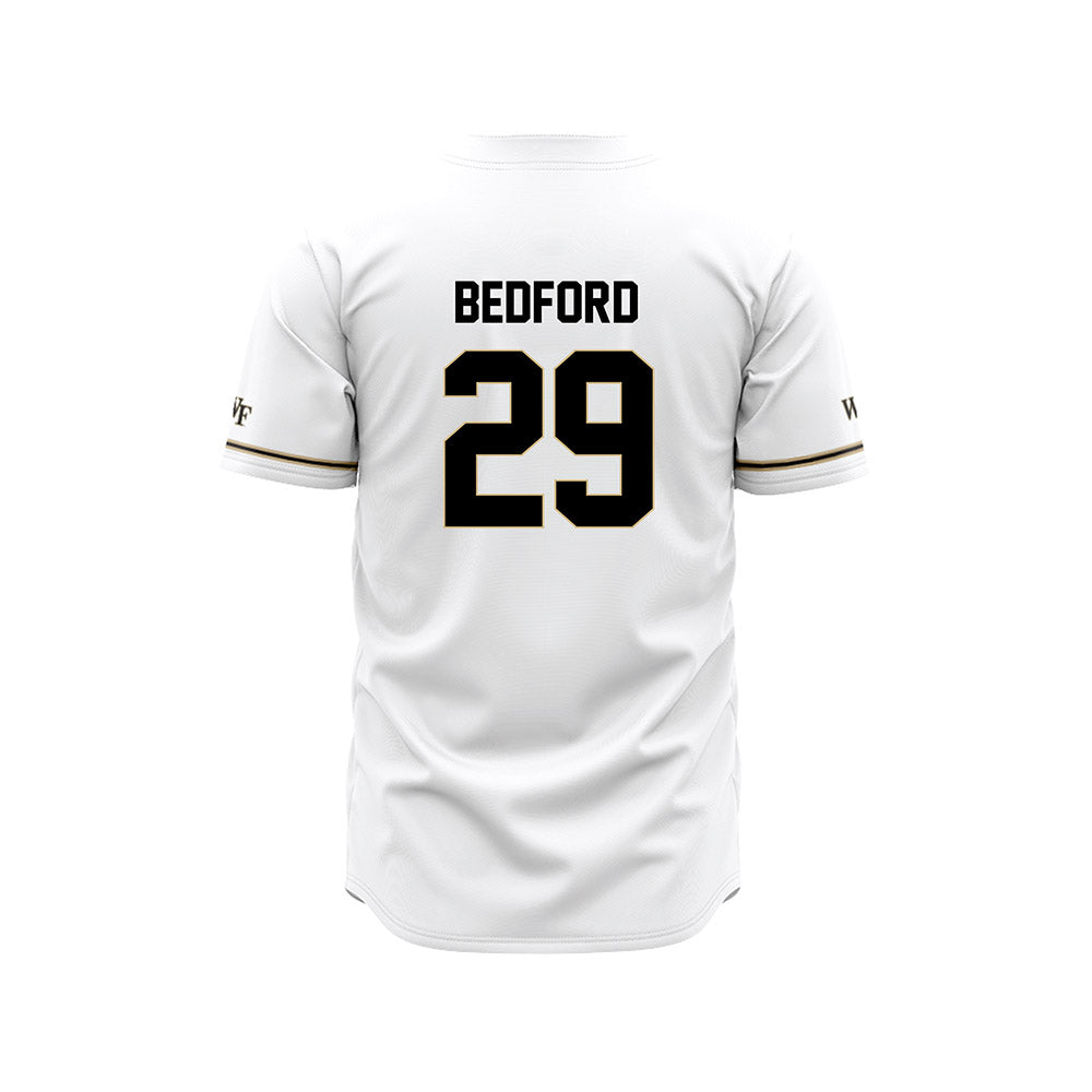 Wake Forest - NCAA Baseball : Matt Bedford - White Jersey-1