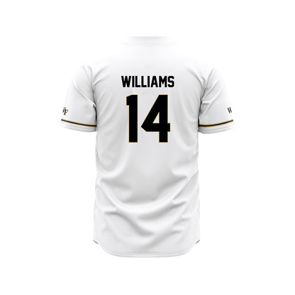 Wake Forest - NCAA Baseball : Javar Williams - White Jersey