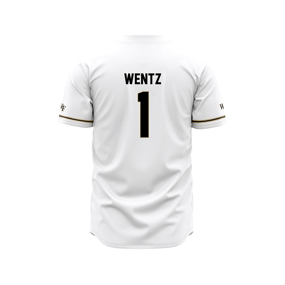 Wake Forest - NCAA Baseball : Dalton Wentz - White Jersey-1