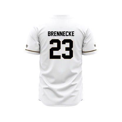 Wake Forest - NCAA Baseball : Ryan Brennecke - White Jersey-1