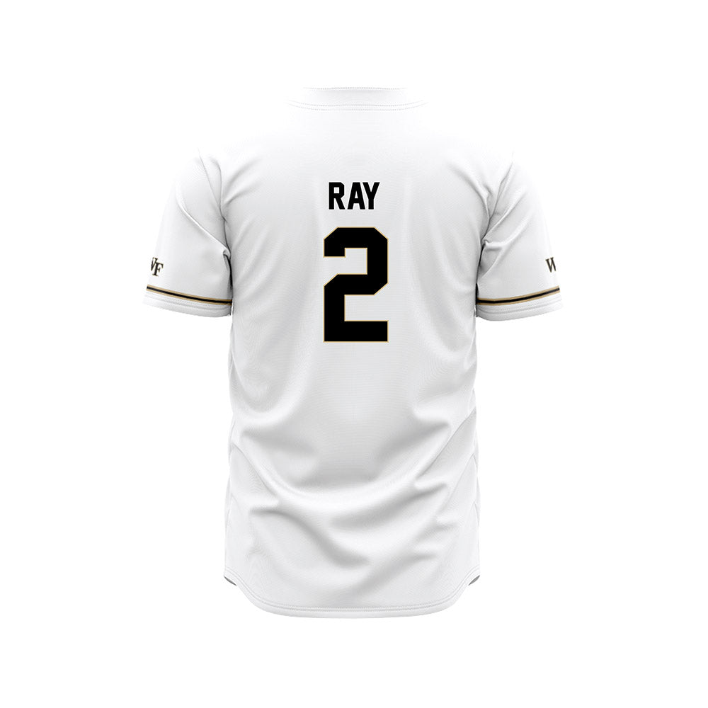 Wake Forest - NCAA Baseball : William Ray - White Jersey