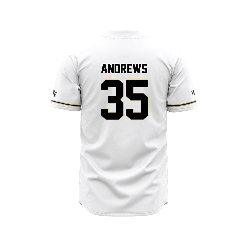 Wake Forest - NCAA Baseball : Will Andrews - White Jersey