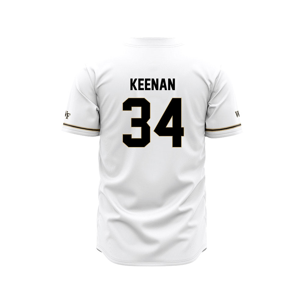 Wake Forest - NCAA Baseball : James Keenan - White Jersey-1