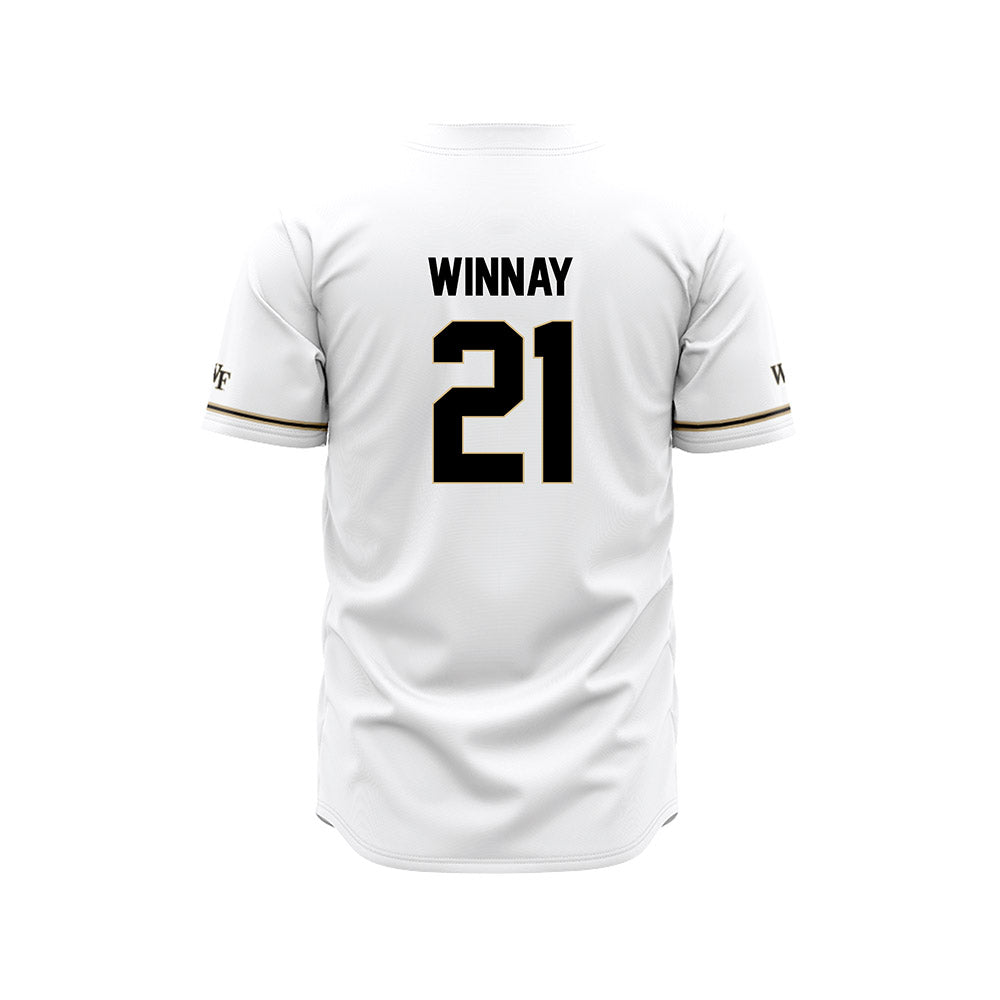 Wake Forest - NCAA Baseball : Jack Winnay - White Jersey