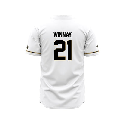 Wake Forest - NCAA Baseball : Jack Winnay - White Jersey