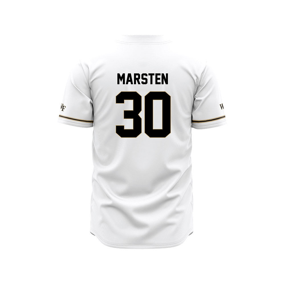 Wake Forest - NCAA Baseball : Duncan Marsten - White Jersey-1