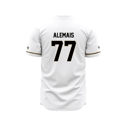 Wake Forest - NCAA Baseball : Seven Alemais - White Jersey-1