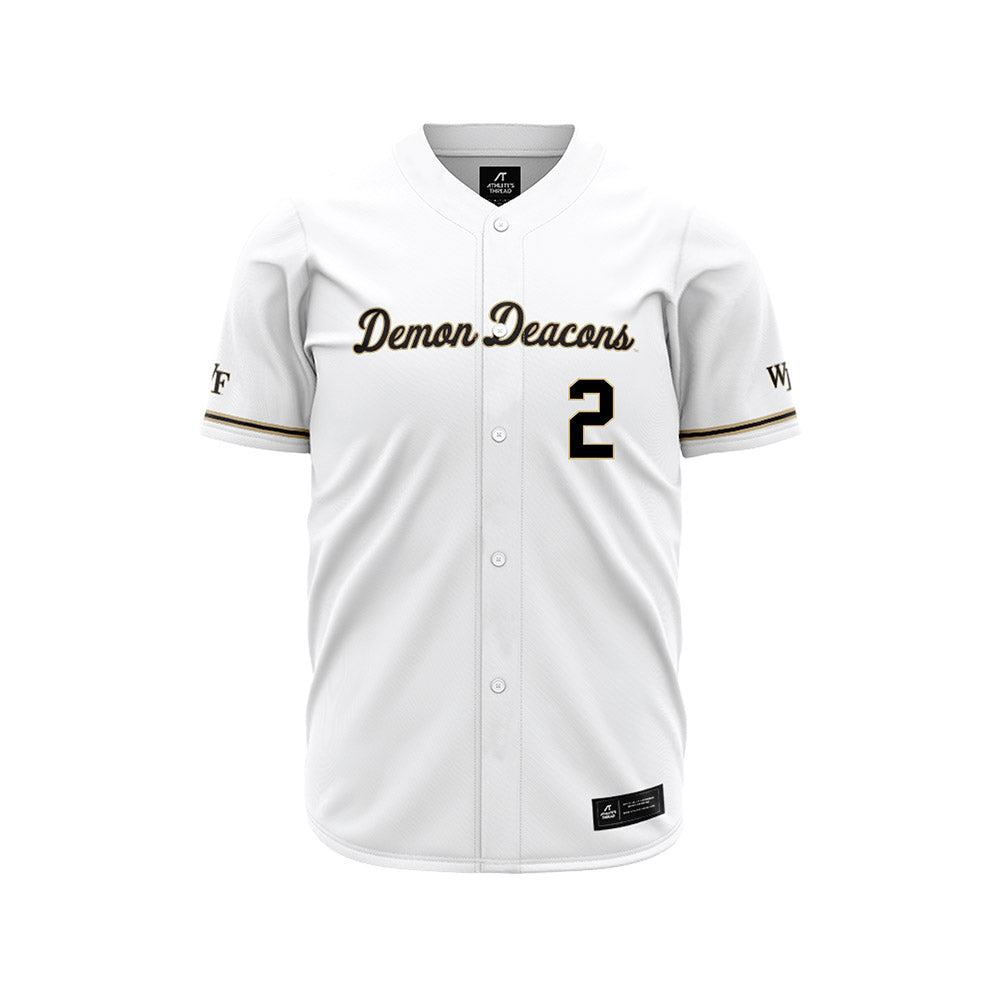 Wake Forest - NCAA Baseball : William Ray - White Jersey