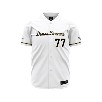 Wake Forest - NCAA Baseball : Seven Alemais - White Jersey-0