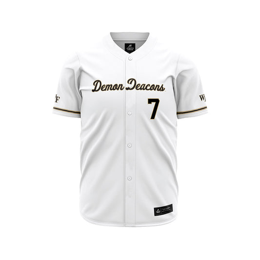 Wake Forest - NCAA Baseball : Marek Houston - White Jersey