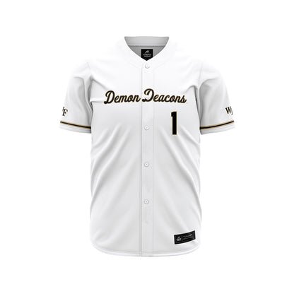 Wake Forest - NCAA Baseball : Dalton Wentz - White Jersey-0