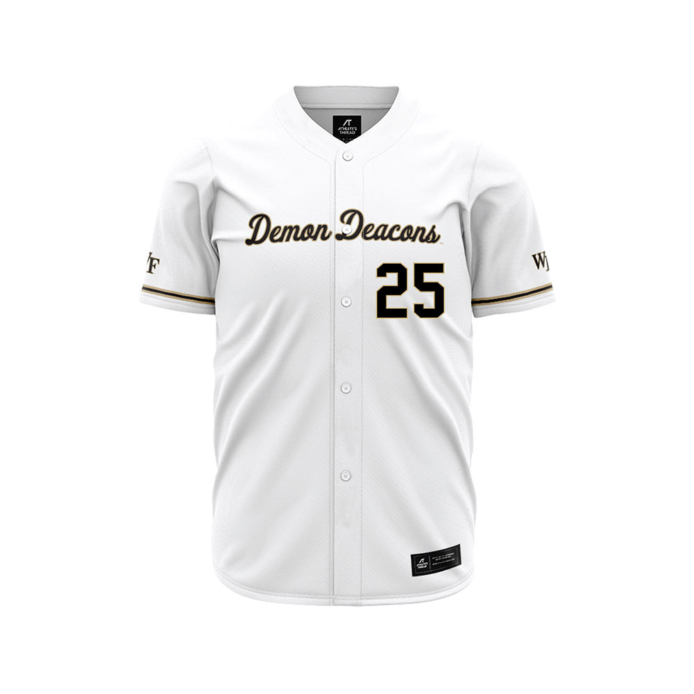 Wake Forest - NCAA Baseball : Boston Torres - White Jersey-0