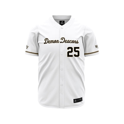 Wake Forest - NCAA Baseball : Boston Torres - White Jersey-0
