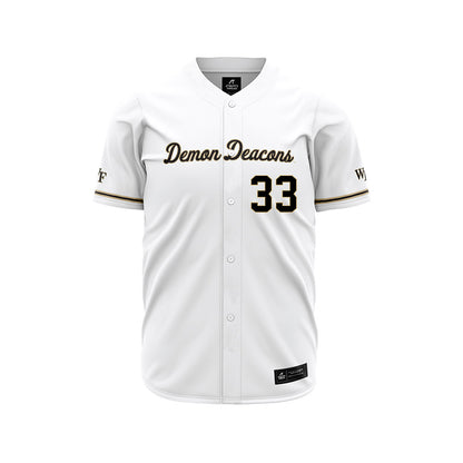 Wake Forest - NCAA Baseball : Chris Katz - White Jersey