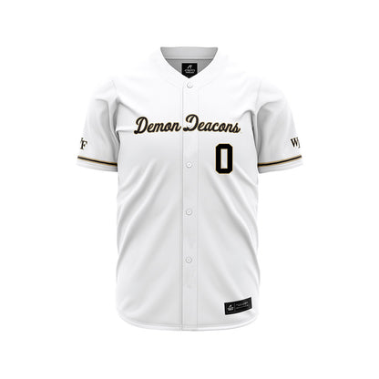 Wake Forest - NCAA Baseball : Cuyler Baxter - White Jersey-0