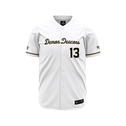 Wake Forest - NCAA Baseball : Cameron Bagwell - White Jersey-0