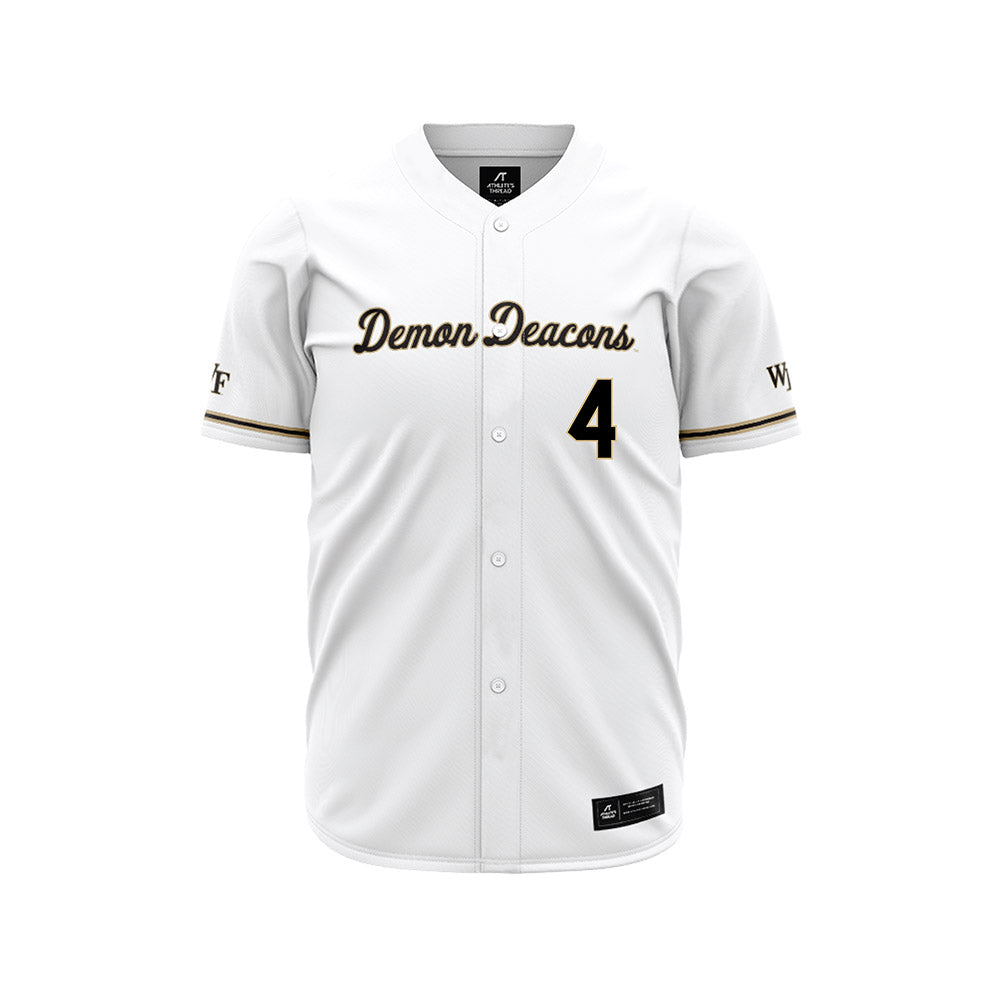 Wake Forest - NCAA Baseball : Blake Morningstar - White Jersey