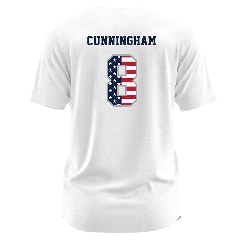 Troy - NCAA Softball : Ella Cunningham - white Jersey-1