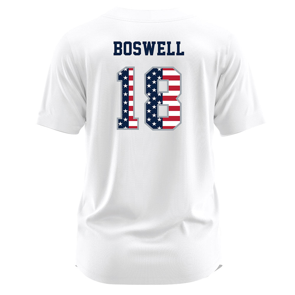 Troy - NCAA Softball : Makaley Boswell - white Jersey-1