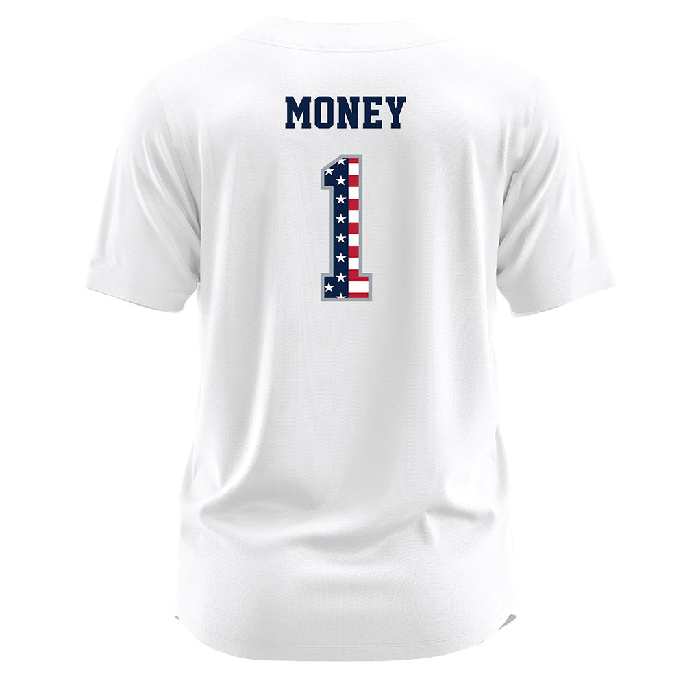 Troy - NCAA Softball : Savannah Money - white Jersey-1