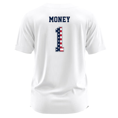 Troy - NCAA Softball : Savannah Money - white Jersey-1
