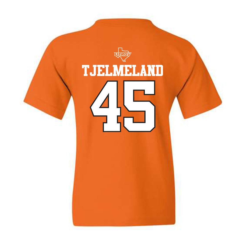 UTRGV - NCAA Baseball : Zach Tjelmeland - Youth T-Shirt