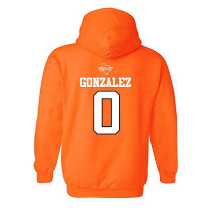 UTRGV - NCAA Baseball : Rudy Gonzalez - Classic Shersey Hooded Sweatshirt-1