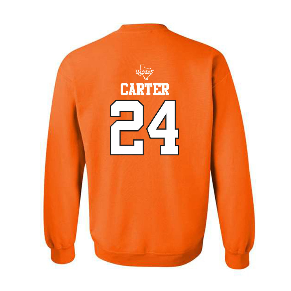 UTRGV - NCAA Baseball : Cameron Carter - Classic Shersey Crewneck Sweatshirt-1
