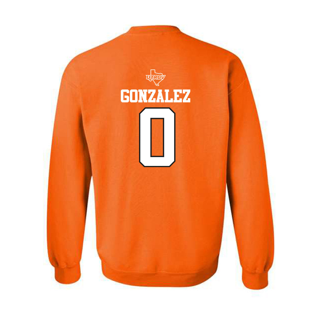 UTRGV - NCAA Baseball : Rudy Gonzalez - Classic Shersey Crewneck Sweatshirt-1