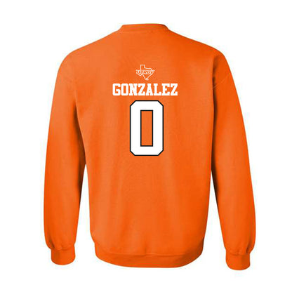 UTRGV - NCAA Baseball : Rudy Gonzalez - Classic Shersey Crewneck Sweatshirt-1