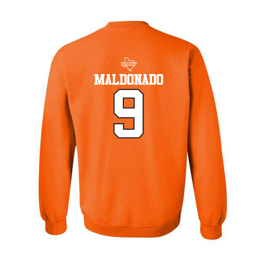 UTRGV - NCAA Baseball : Evan Maldonado - Classic Shersey Crewneck Sweatshirt-1