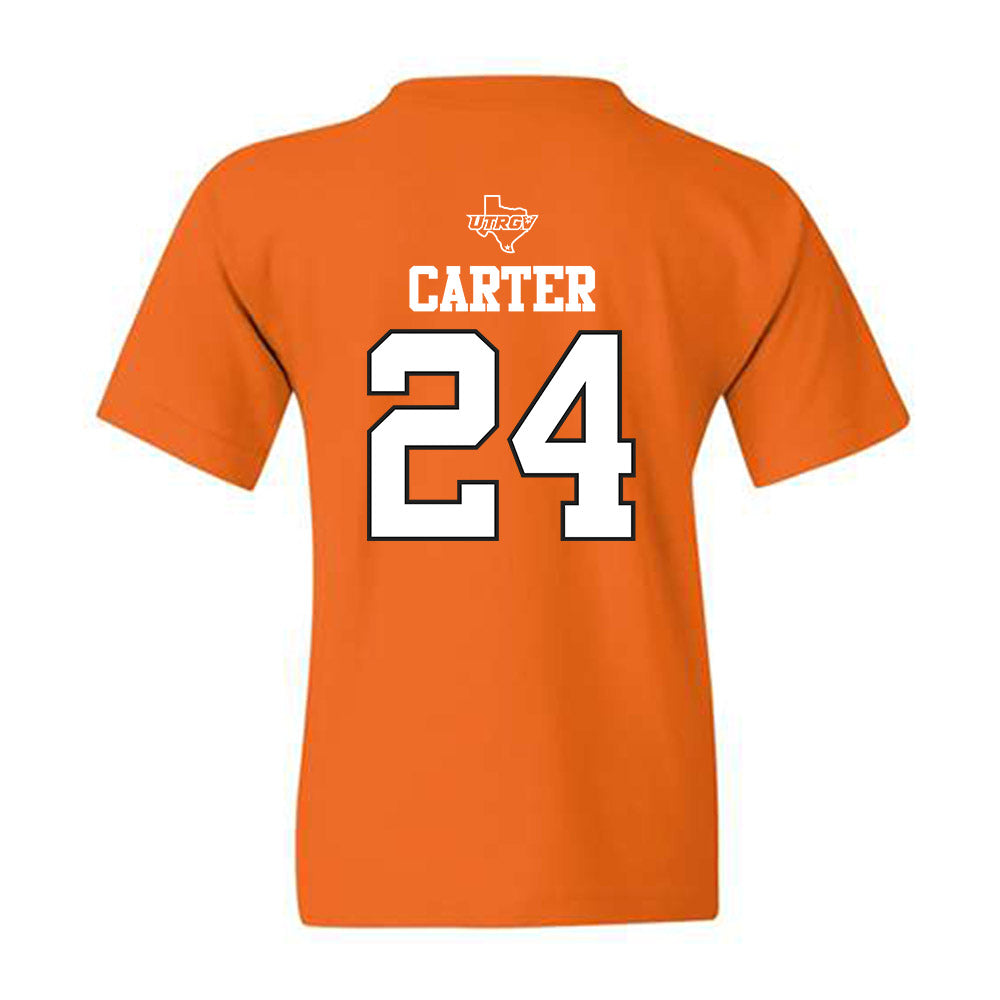 UTRGV - NCAA Baseball : Cameron Carter - Classic Shersey Youth T-Shirt-1