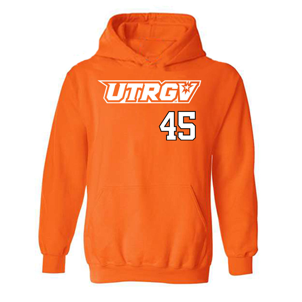 UTRGV - NCAA Baseball : Emir Encalada Jr - Classic Shersey Hooded Sweatshirt-0