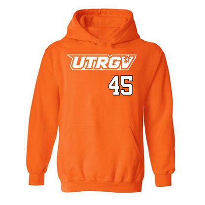 UTRGV - NCAA Baseball : Emir Encalada Jr - Classic Shersey Hooded Sweatshirt-0