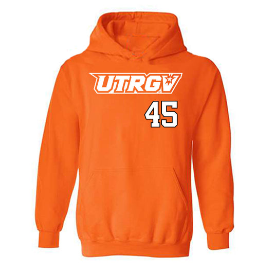 UTRGV - NCAA Baseball : Emir Encalada Jr - Classic Shersey Hooded Sweatshirt-0