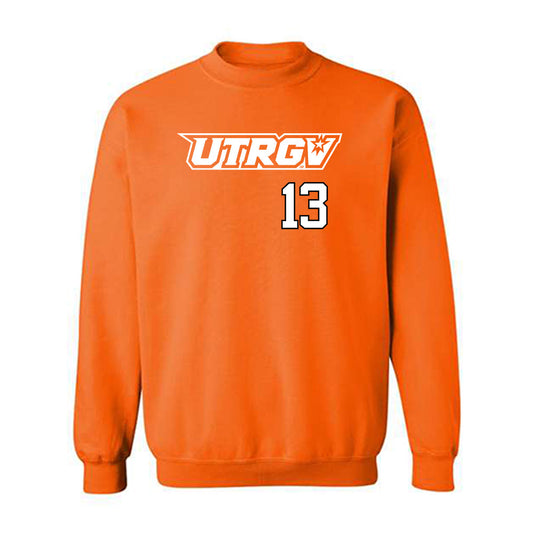 UTRGV - NCAA Baseball : Nick Nolan - Classic Shersey Crewneck Sweatshirt-0