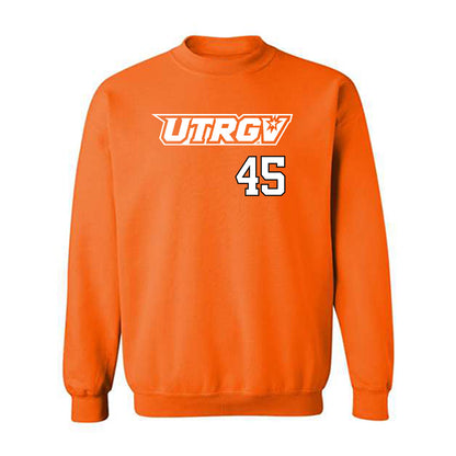 UTRGV - NCAA Baseball : Emir Encalada Jr - Classic Shersey Crewneck Sweatshirt-0