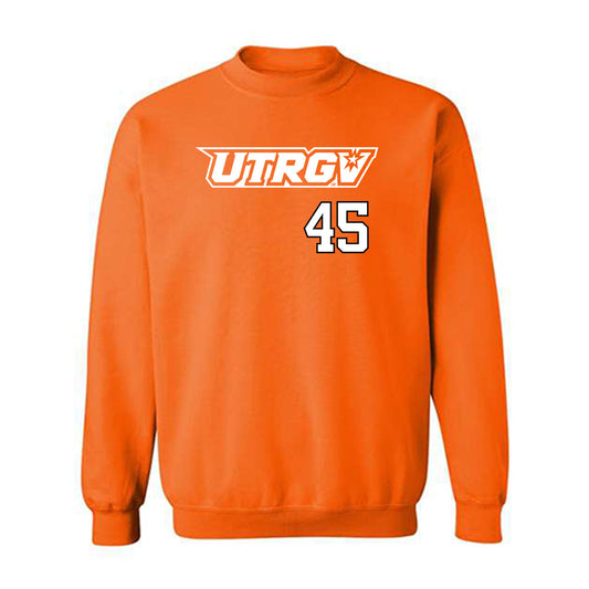 UTRGV - NCAA Baseball : Emir Encalada Jr - Classic Shersey Crewneck Sweatshirt-0