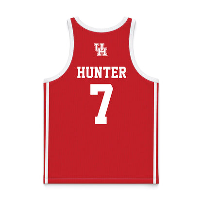 Houston - NCAA Women's Basketball : Kyndall Hunter - Red Basketball Jersey-1