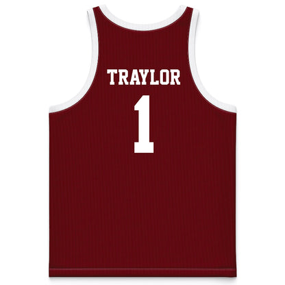 Charleston - NCAA Men's Basketball : Chadlyn Traylor - Red Basketball Jersey-1