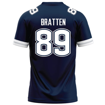 UConn - NCAA Football : Trace Bratten - Navy Football Jersey-1