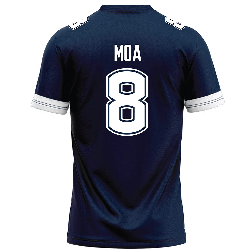 UConn - NCAA Football : Sione Moa - Navy Football Jersey-1