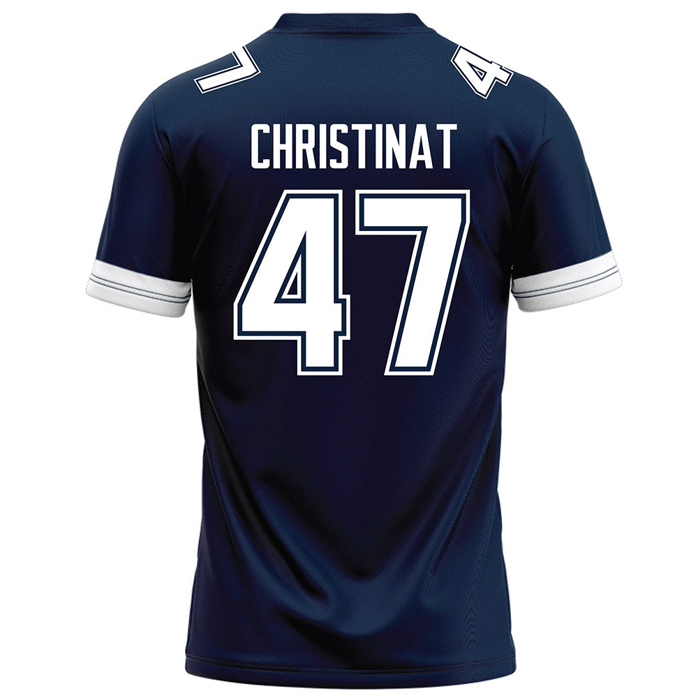 UConn - NCAA Football : Zachary Christinat - Navy Football Jersey