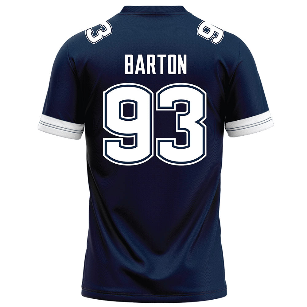 UConn - NCAA Football : Jack Barton - Navy Football Jersey