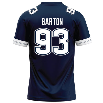 UConn - NCAA Football : Jack Barton - Navy Football Jersey