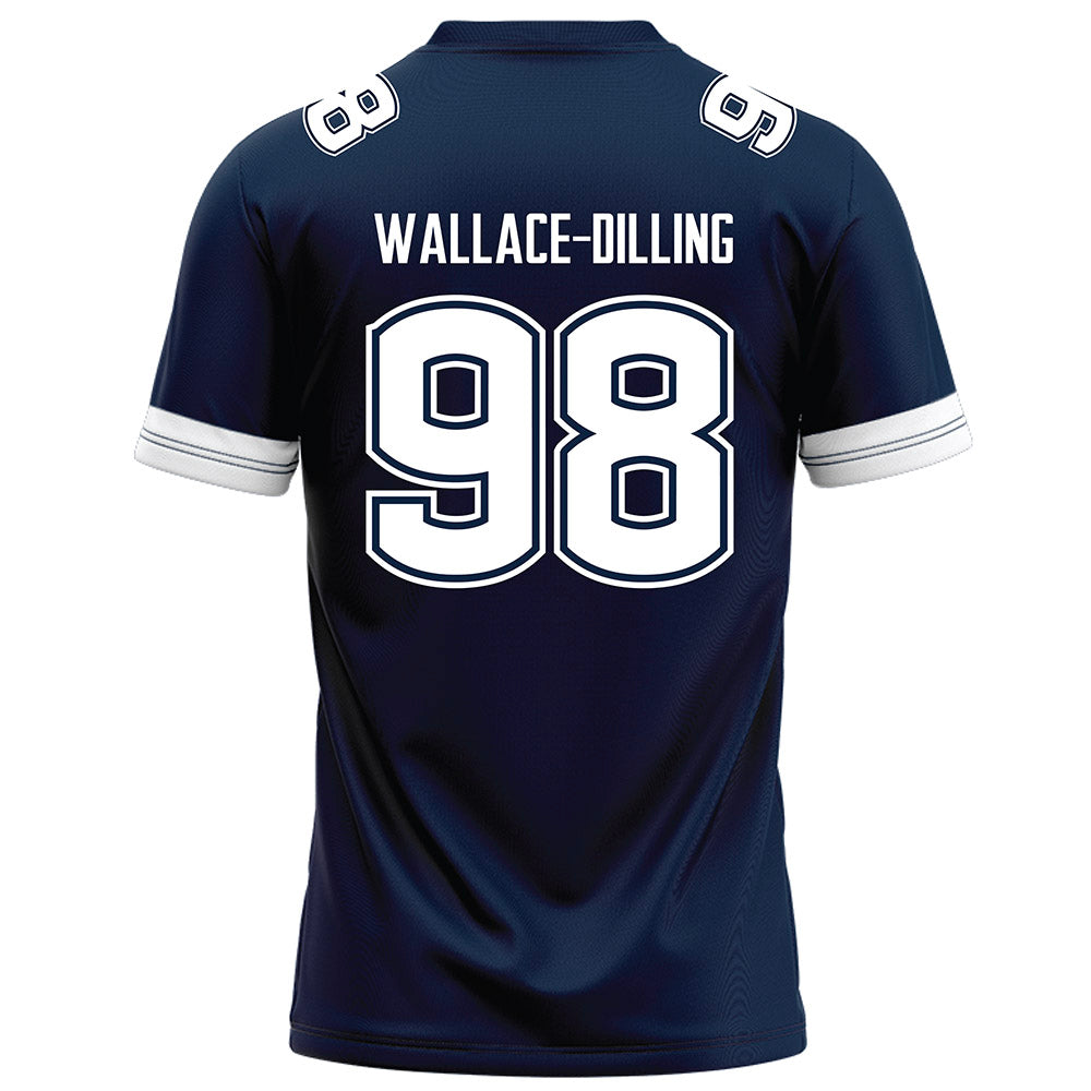 UConn - NCAA Football : Nathaniel Wallace-Dilling - Navy Football Jersey-1