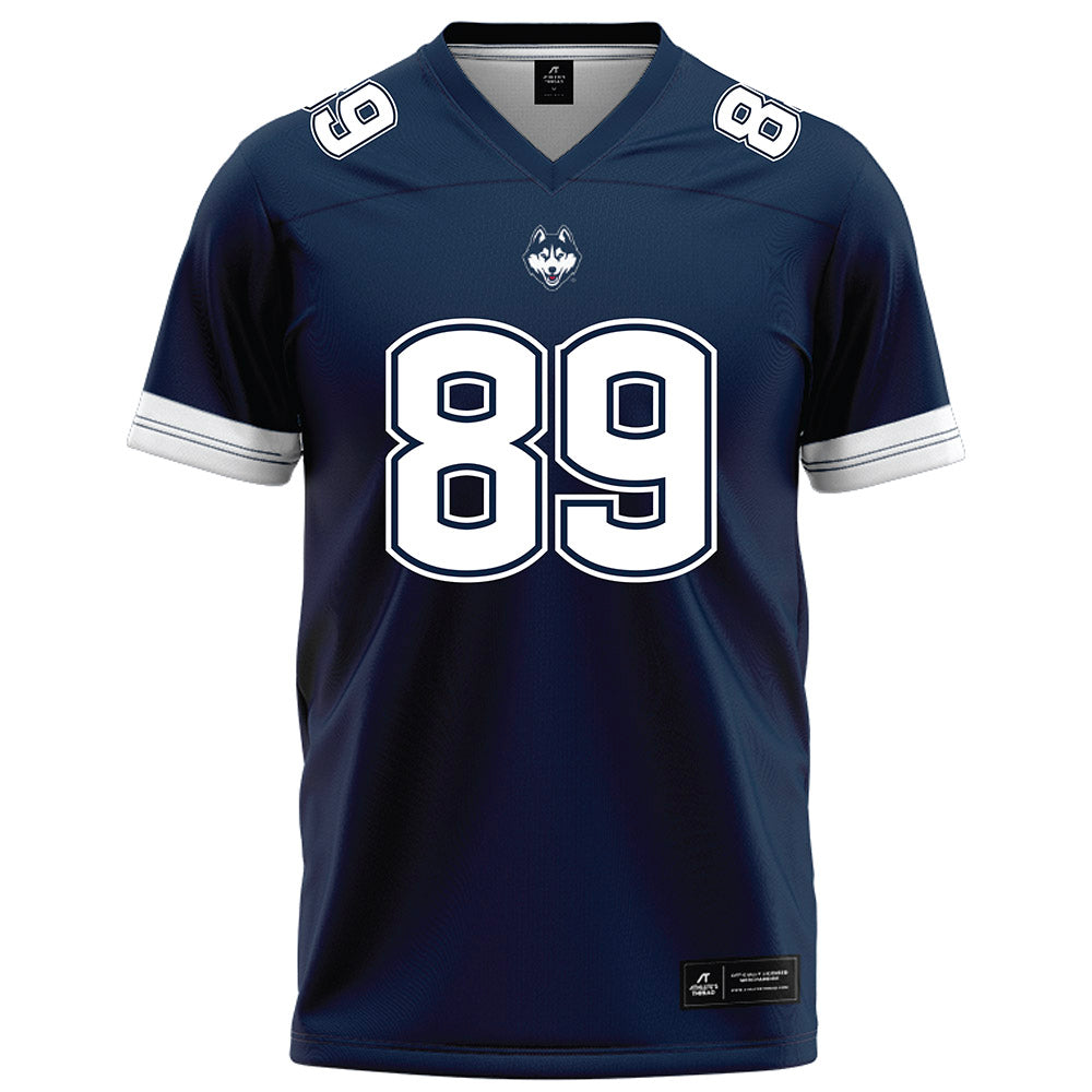 UConn - NCAA Football : Trace Bratten - Navy Football Jersey-0